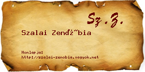Szalai Zenóbia névjegykártya